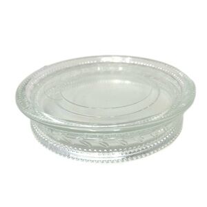 Crystal Glass PartyLite Rondelle 3 Wick Candle Holder Stand